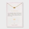 Tiny Tags Silver Plated XO Pendant Necklace - 3 of 4
