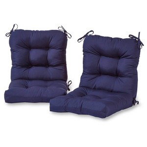 Kensington Garden 2pc 21"x21" Outdoor Seat and Back Cushion Set - 1 of 4