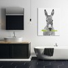 Stupell Industries Donkey Toothbrush Funny Animal, 48" x 36" - 2 of 4