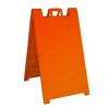 Plasticade Signicade A Frame Portable Folding Sidewalk Sign with Molded Plastic Handle for Yard Sales, Events, and More, Orange (4 Pack) - image 2 of 2