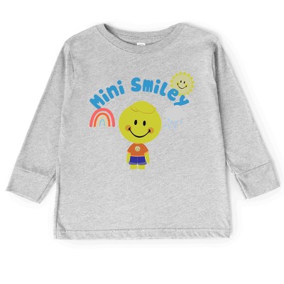 The Juniper Shop Mini Smiley Rainbow Cloud Lumi Toddler Long Sleeve Tee