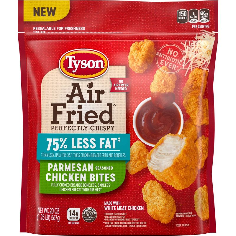 Tyson Air Fried Parmesan Chicken Bites - Frozen - 20oz, 1 of 8
