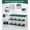 Chicken Nesting Boxes, Two-Tier Metal Chicken Egg Laying Box,Large Vented Holes for Egg Collection - 4 of 4