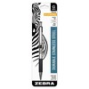 Zebra G-301 Gel Pen, Retractable, Medium 0.7 mm, Black Ink, Stainless Steel/Black Barrel - image 2 of 3