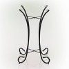 23" Iron Birdbath Stand Black - Alpine Corporation: Weather-Resistant Outdoor Decor, No Assembly Required - 2 of 3
