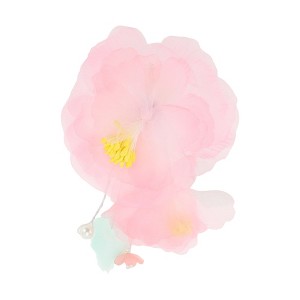 Unique Bargains Flowers Pattern Hair Clip 5.31"x3.54" Light Pink 1 Pc - 1 of 4