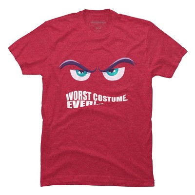 Men's Design By Humans Worst Costume Ever (Halloween) By Editive T-Shirt