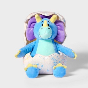 9.5" Purple Triceratops in Egg Stuffed Animal - Gigglescape™ - 1 of 4