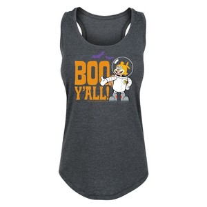 Women's - SpongeBob SquarePants - Sandy Boo Y'all Graphic Racerback Tank - 1 of 4