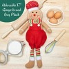 Gingerbread Plush Doll, 17" Boy Cute Shelf Decorations - Fun Kids Toy Elf Buddy, Decorate Your House - 3 of 4