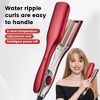 Swtroom 1.25 Inch Red Waver Curling Iron, Beach Waves Curling Wand, Ionic Hair Waver with Anti-Scald Hair Crimper for Women's Hair - 2 of 4