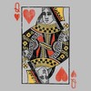 Women's Lost Gods Heart Queen Card T-Shirt - 2 of 4