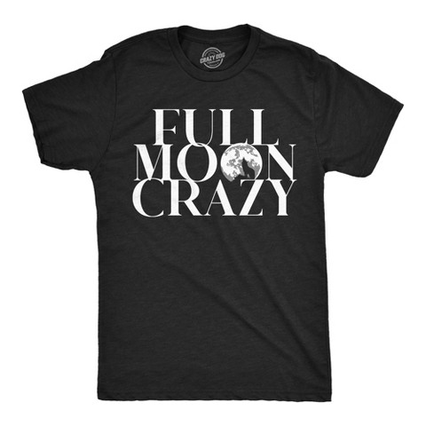 Мужские футболки Crazy Dog T-Shirts, Inc. Mens Funny T Shirts Full Moon Crazy Sarcastic Lunar Graphic Novelty Tee for Men - Crazy Dog Men's T Shirt With Sarcastic Sayings Black XXL