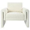 Modern Boucle Accent Chair, Upholstered Armchair, High-Density Foam, Stylish Sofa Chair for Living Room, Bedroom, Home Office, Easy Assembly - 3 of 4