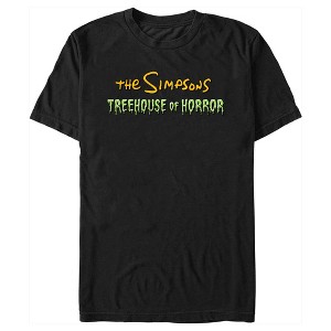 Men's The Simpsons Treehouse of Horror Logo T-Shirt - 1 of 4