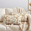 REGALWOVEN Floral Pattern Decoration Throw Pillow Cover for Outdoor Indoor 2 Pcs - 2 of 4