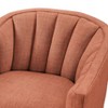 PAGED Swivel Accent Chair Modern Living Room Chairs with Vertical Channel Tufted Back and Metal Swivel Mechanism for Office - 3 of 4