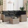 vidaXL Garden Sofa Set Grey PE rattan Large Modular Garden Sofa Set - 2 of 4