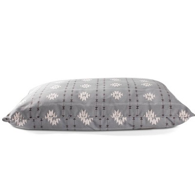 PetShop by Fringe Studio Geometric Pillow with Poly Fill Dog Bed - L - Gray