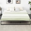 Heavy-Duty Low Profile Metal Platform Bed Frame Durable Mattress Foundation, No Box Spring Required, Quiet & Non-Slip Design, Simple Assembly - 3 of 4
