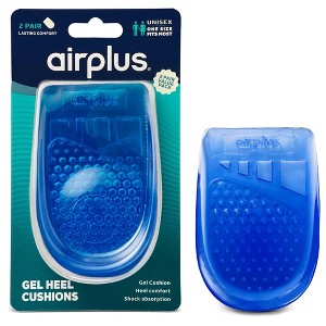 Airplus Gel Heel Cushions, One Size Fits Most, 2 Pack - 1 of 2