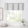 Ellis Curtain Manchester 3" Rod Pocket 100% Cotton Machine Wash and Dry Scallop Valance Lined 50" x 16" Black - 2 of 4