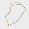 Singapore Chain Teardrop Pendant Necklace - A New Day™ Gold - 3 of 4
