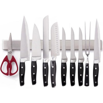 LunaLulinlk Magnetic Knife Holder, Stainless Steel Wall Mounted Magnet Strip for Knives, 24 Inch