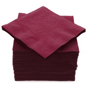 SparkSettings Beverage Napkins, 5” x 5” 2 Ply Paper Napkins, Pack of 100 - 1 of 4