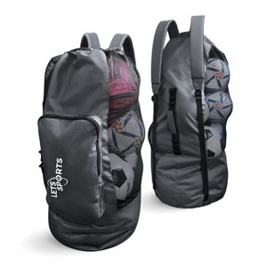 Sports Soccer Ball Bag for Basketball, Volleyball & Football | Large Drawstring Ball Bags Mesh | Heavy-Duty Soccer Ball Bags - 1 of 4
