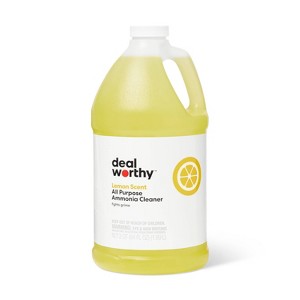 Ammonia Cleaner and Disinfectant - Lemon - 64oz - Dealworthy™ - 1 of 4