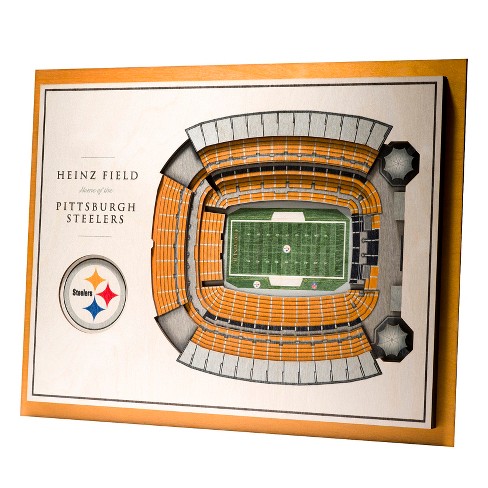 Nfl Pittsburgh Steelers 5 Layer Stadiumviews 3d Wall Art Target