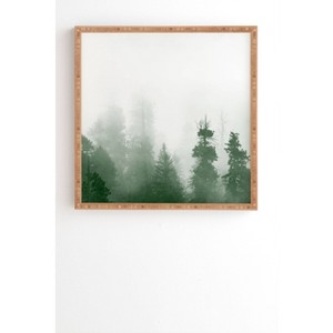 Nature Magick Forest Adventure Bamboo Framed Wall Art Green - Deny Designs - 1 of 3