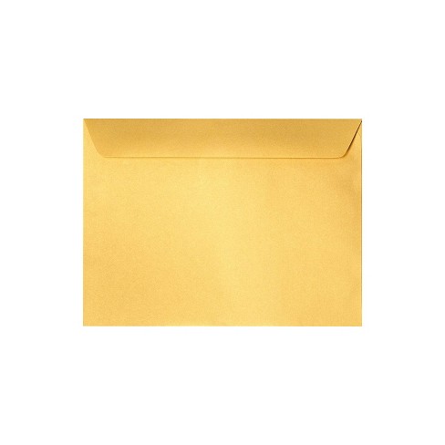 Paper Junkie 50 Pack A7 Metallic Gold Self-sealing Envelopes For