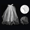 Unique Bargains Hair Clip Wedding Veil White 1 Pc - 3 of 4