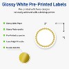 Avery® Labels, 2" Diameter, Gold Beads, Glossy White, 120ct - 2 of 4