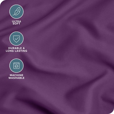 Plum Standard Size Hypoallergenic Cotton Polyester Pillowcase Set