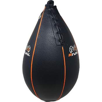 RIVAL Boxing RSPD5 Tear Drop 9" x 5" Speed Bag - Black/Orange
