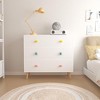 ORRD Kids 3-Drawer Dresser, White Storage Cabinet for Nursery & Bedroom - 2 of 4