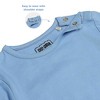 Ola! Otter Romper with Footsie - Cornflower Blue - 4 of 4