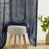 HLC.ME Linda Faux Linen Textured Semi Sheer Privacy Sun Light Filtering Window Rod Pocket Thick Curtains Panels, Set of 2 - 4 of 4