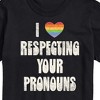 Men's - Instant Message - I Love Respecting Your Pronouns Short Sleeve Graphic T-Shirt - 2 of 4