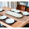 HomeRoots 18" Clear and Gold Oval Crystal Serving Tray - 2 of 4