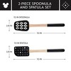 Disney Home Monochrome 2pc Spatula and Spoonula Set Black: Silicone Kitchen Utensils for Adults, Disney Kitchen Collection - 3 of 4