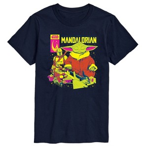 Men's - Star Wars - The Mandalorian Mando And Grogu Comic Cover Short Sleeve Graphic T-Shirt - 1 of 4