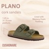 CUSHIONAIRE Plano Slip-On Sandals for Women with Arch Support, Adjustable Buckle Straps, and Stitched Outsole – Casual Flat Summer Womens Sandals - 3 of 4