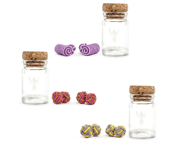 Gray & Yellow-Brown & Magenta-Vineyard wine Knotz - Wurkin Stiffs