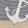 Saro Lifestyle Coastal Embroidered Anchor Down Filled Pillow, 18"x18", Multicolored - 3 of 4
