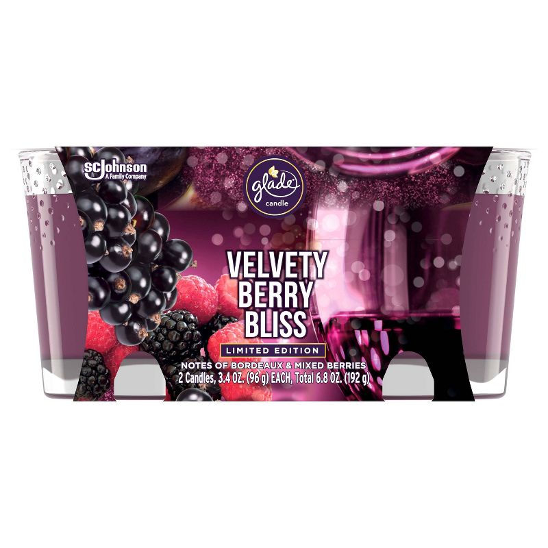 Glade Flame Candles - Velvety Berry Bliss - 6.8oz/2ct, 5 of 10