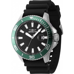 Invicta Men's Quartz Watch - Pro Diver Green and Silver Tone Bezel Strap | 46088 - 1 of 2